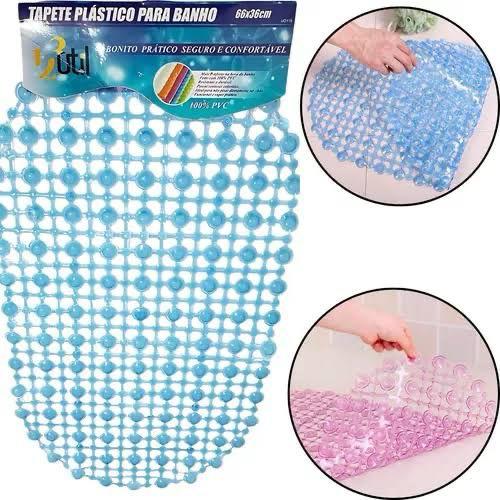 Tapete de plástico para banho